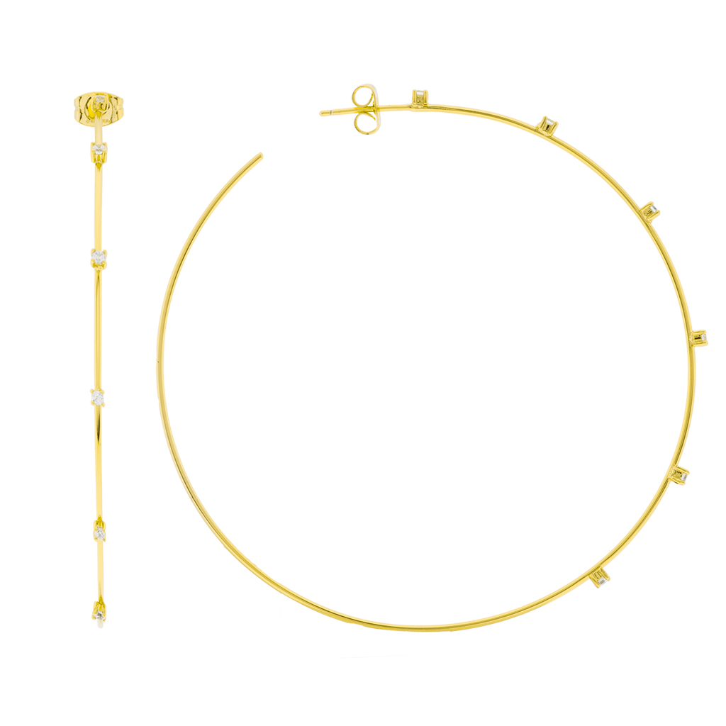 Extra Large 70mm Hoop with Zirconia