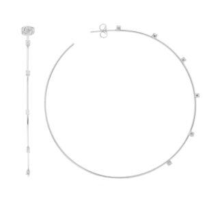 Extra Large 70mm Hoop with Zirconia