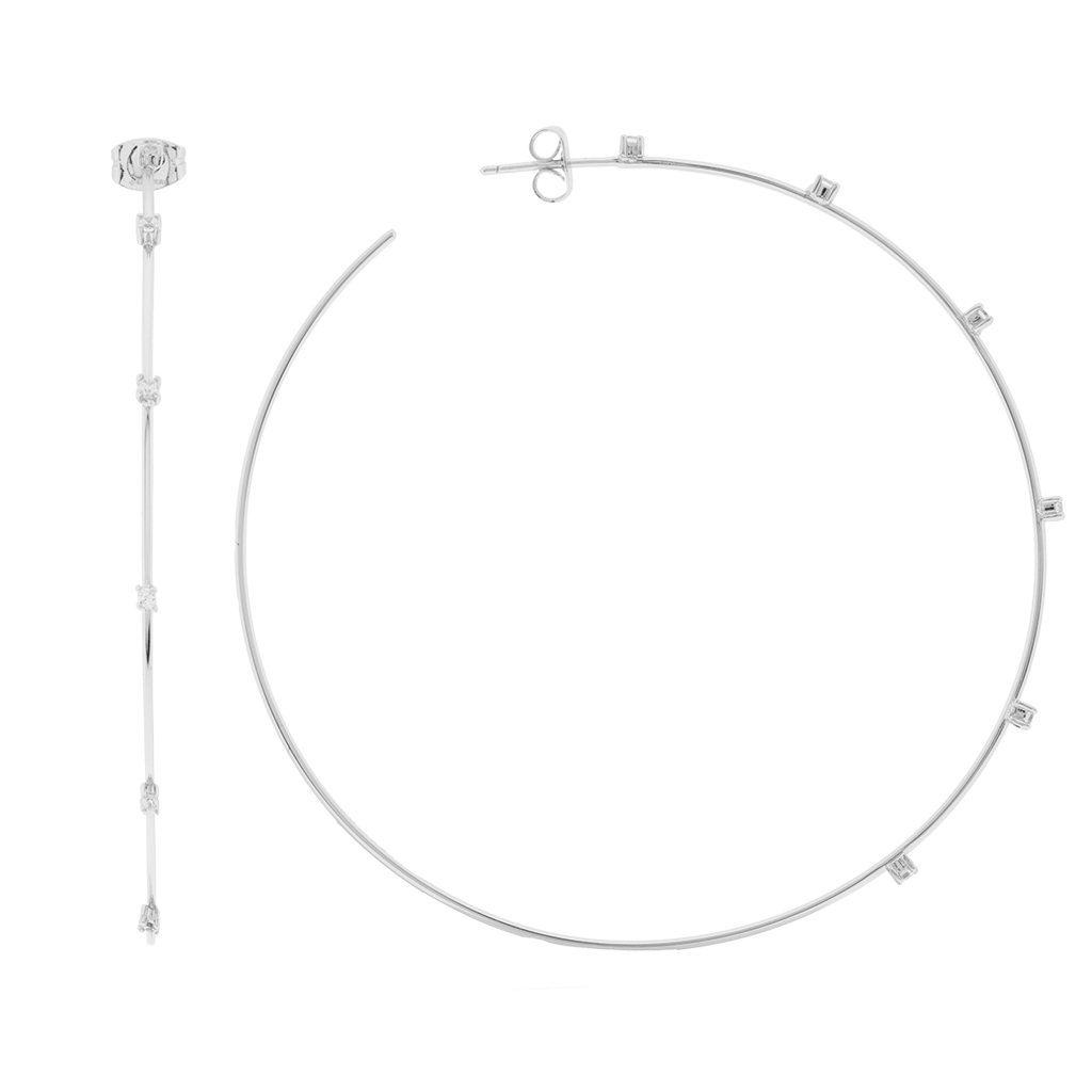 Extra Large 70mm Hoop with Zirconia