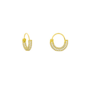 8.5mm Boat Hoop with Zirconias