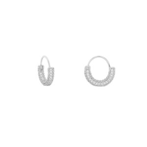 8.5mm Boat Hoop with Zirconias