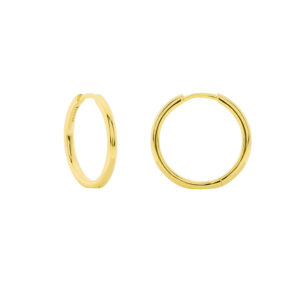 15mm Closed Rounded Gold-Plated Hoop