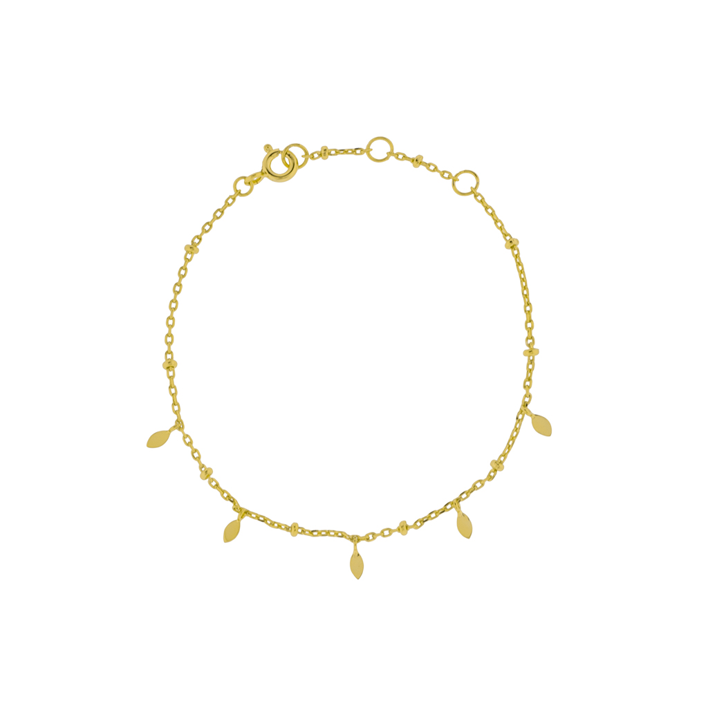 Gold-Plated Bracelet with Pieces