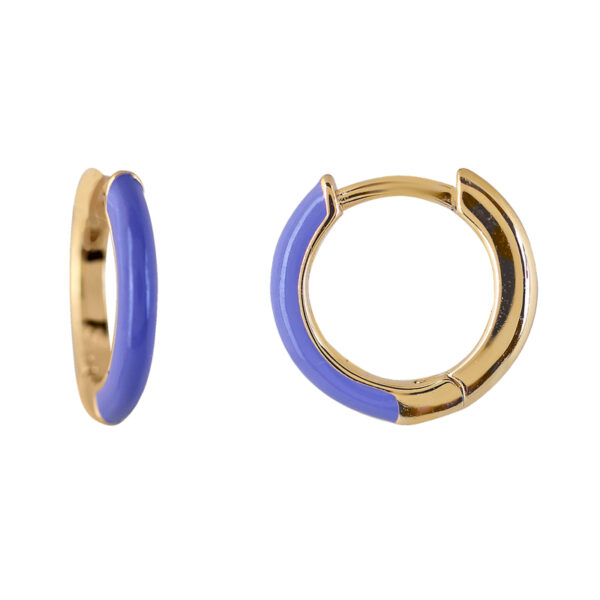ENAMELLED AND GOLD-PLATED LILAC RING