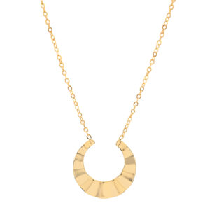 COLLAR ONDAS CHAPADO EN ORO