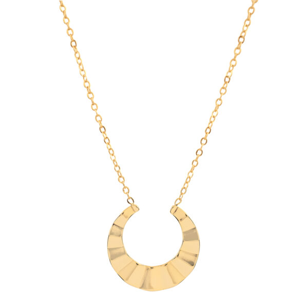 COLLAR ONDAS CHAPADO EN ORO
