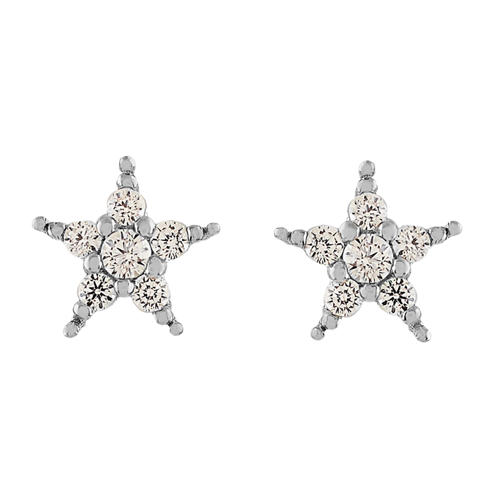 STAR EARRING WITH ZIRCONIA