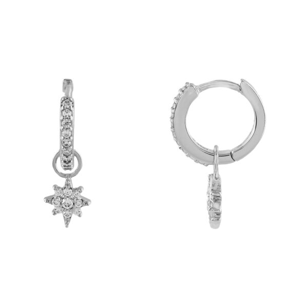 ARO CON COLGANTE DE ESTRELLA Y CIRCONITAS