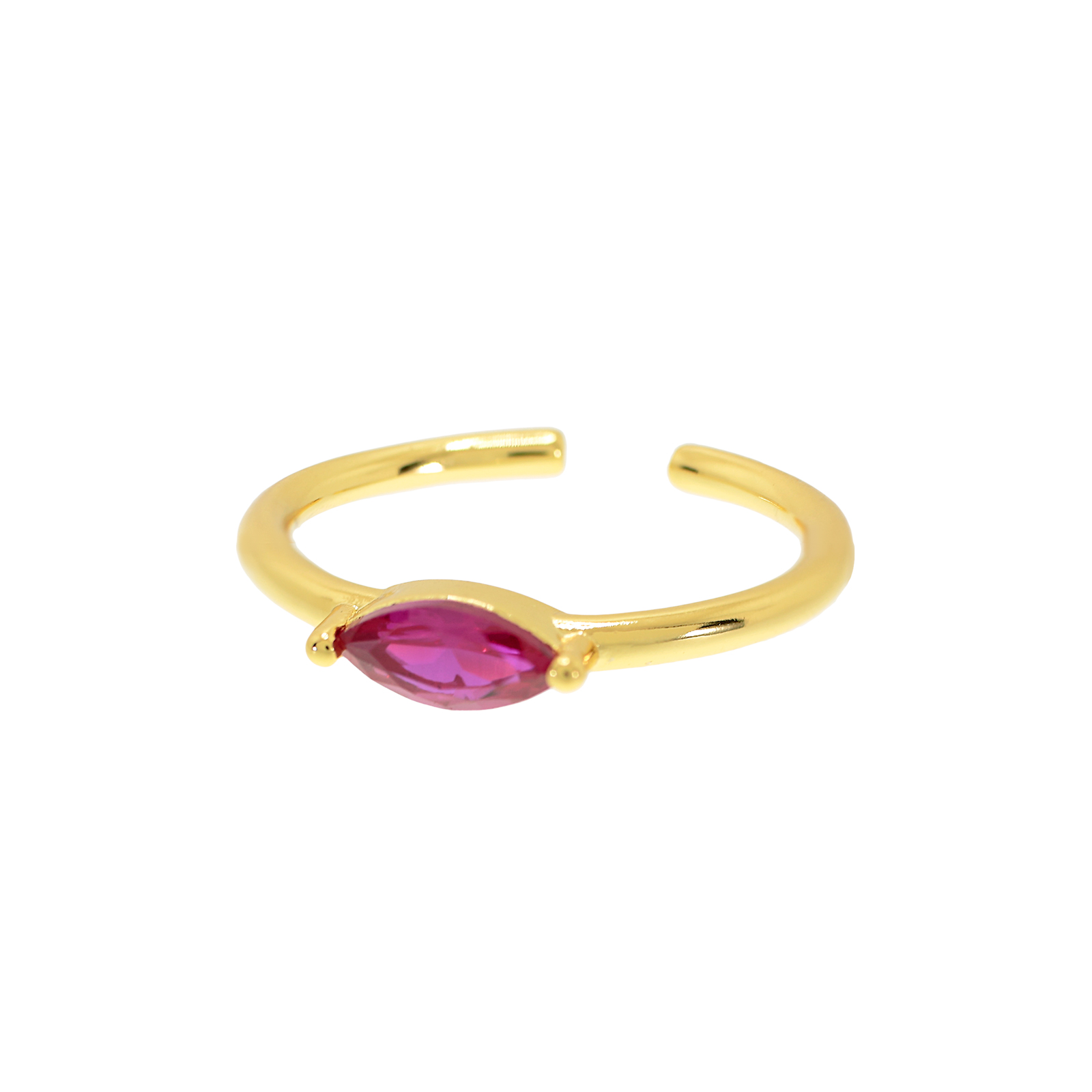UNIVERSAL RING WITH OVAL ZIRCONIA