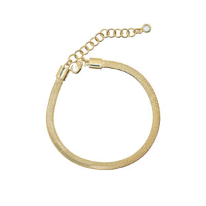PULSERA DE MALLA DE 4MM CON 16+3CM Y CIRCONITA