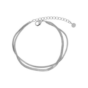 DOUBLE MESH BRACELET WITH 16+3CM EXTENSION