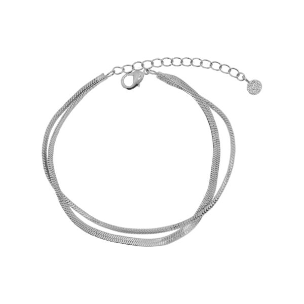 PULSERA DE MALLA DOBLE  CON 16+3CM DE EXTENSIÓN
