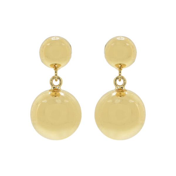 DOUBLE BALL EARRING