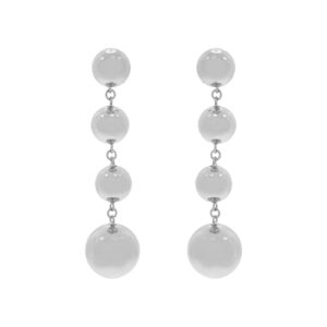 EARRING WITH 4 BALLS LENGTH 5 CM