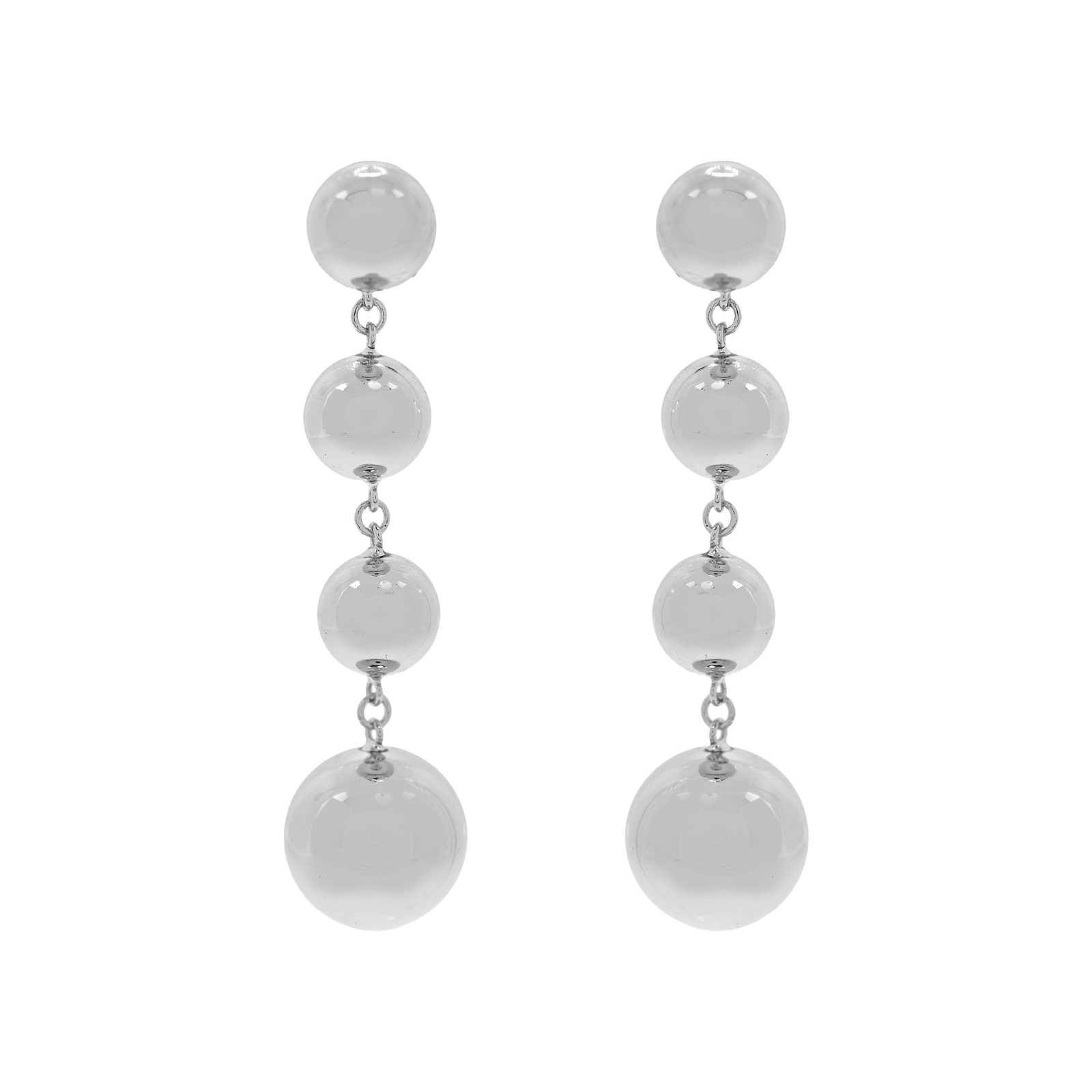 EARRING WITH 4 BALLS LENGTH 5 CM