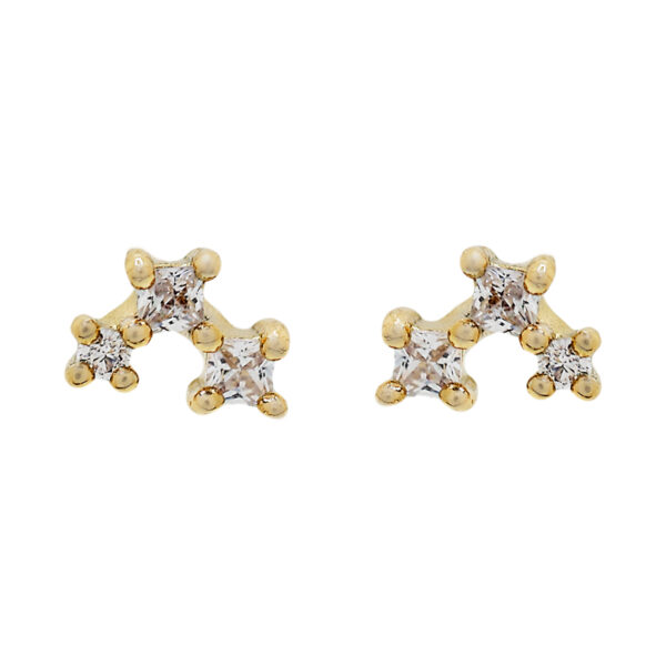MINI EARRING WITH WHITE ZIRCONIAS