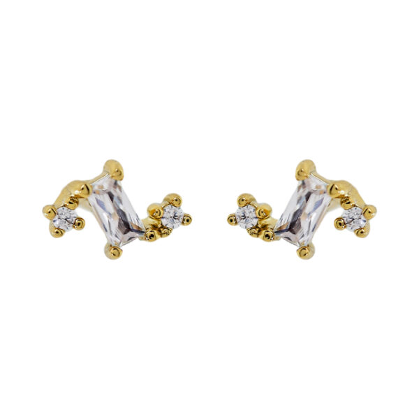 MINI EARRING WITH WHITE ZIRCONIAS