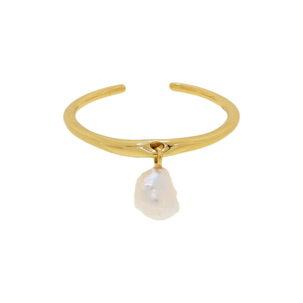 ANILLO TALLA UNIVERSAL CON PERLA DE RÍO