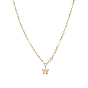 Collar estrella y circonita