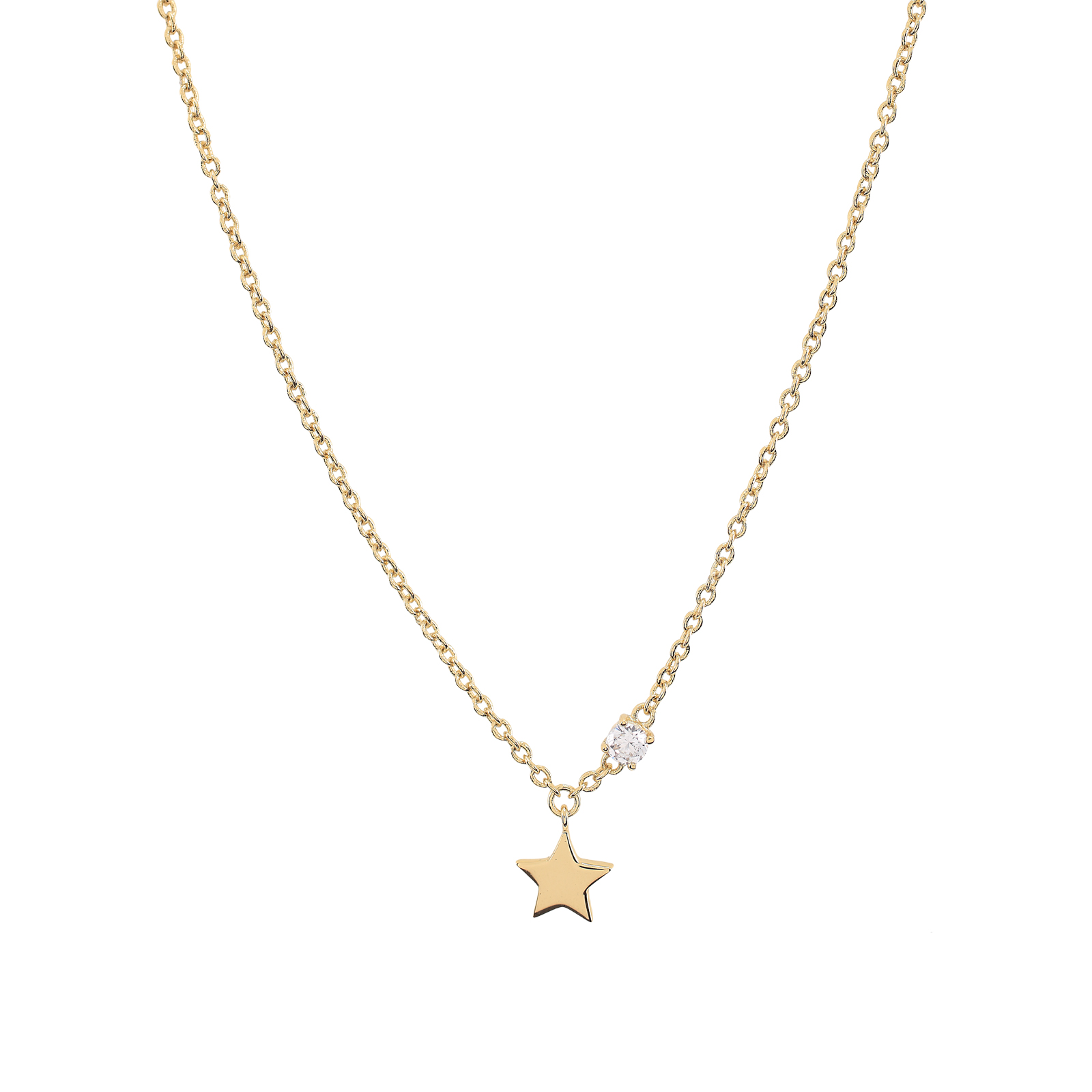 Collar estrella y circonita