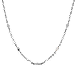 Motif and zirconia necklace