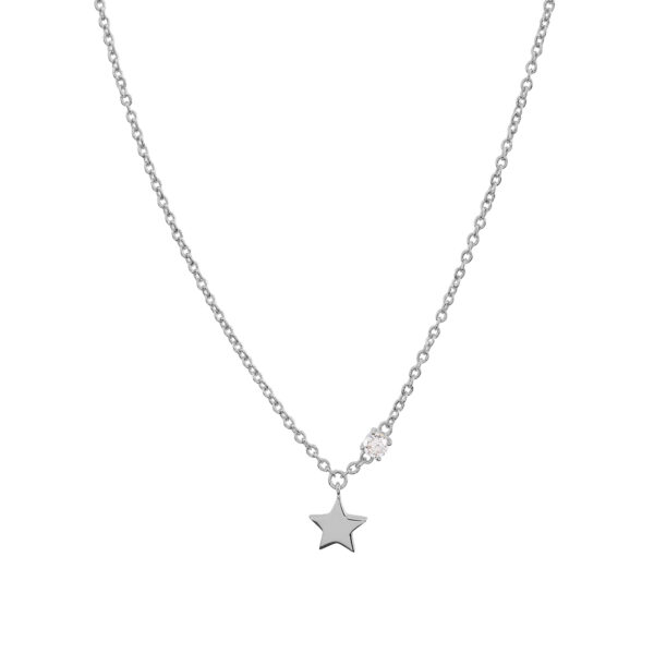 Star and zircon necklace