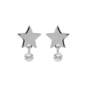 Earring with star and zircon