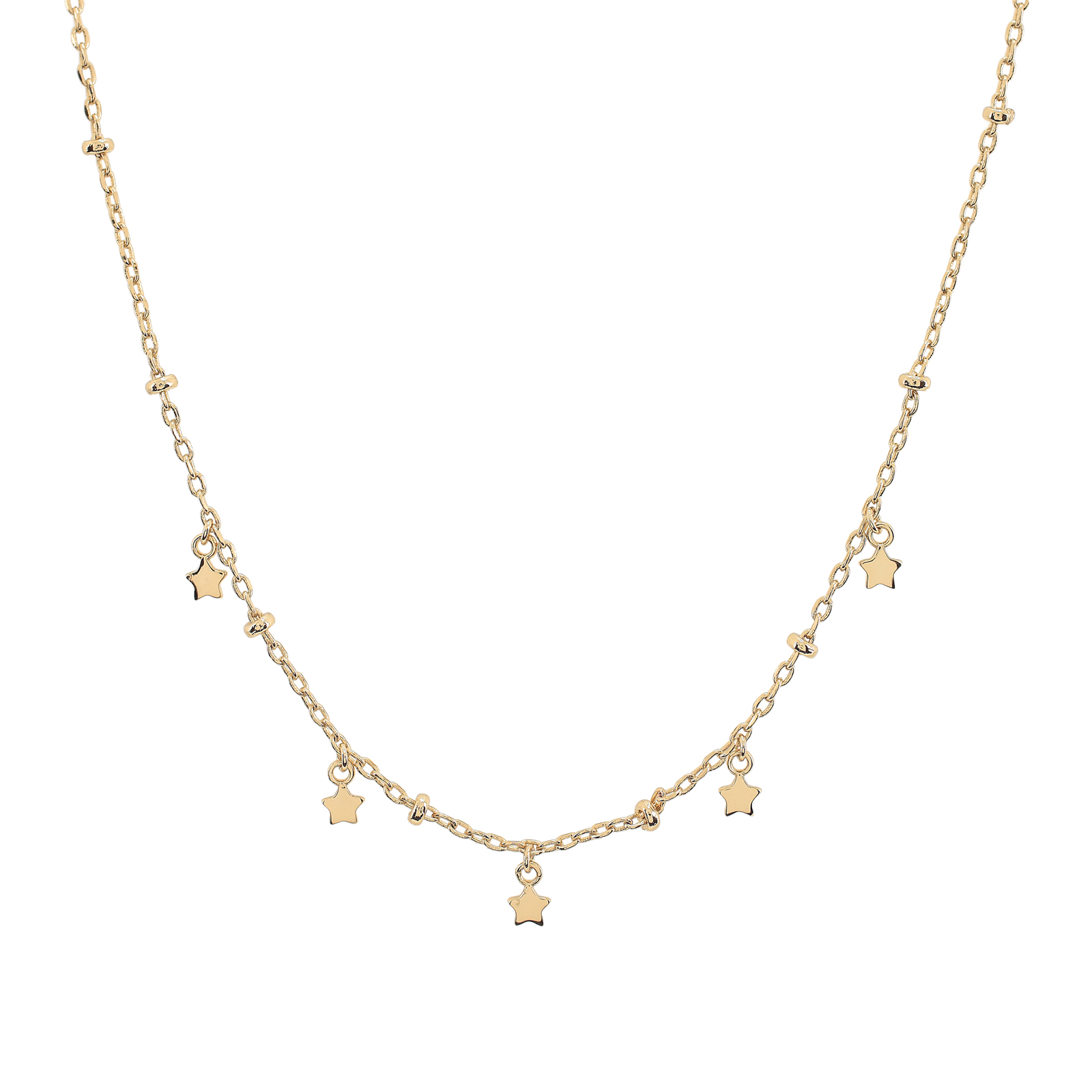 Collar con multi estrellas y bolitas