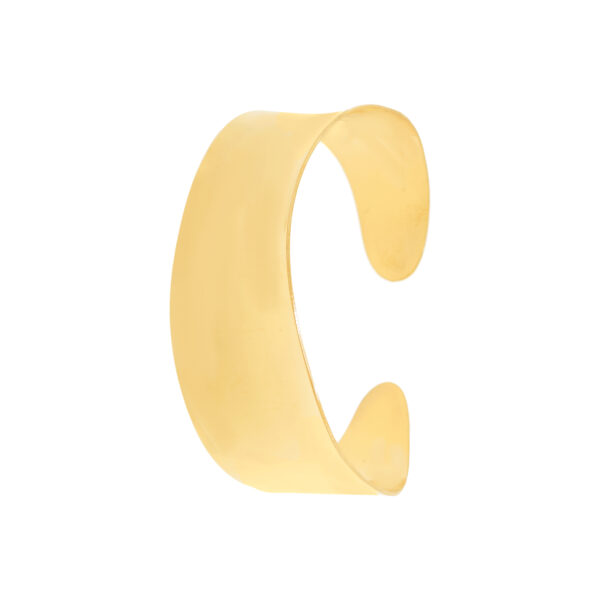 18k gold plated open wavy open bracelet.