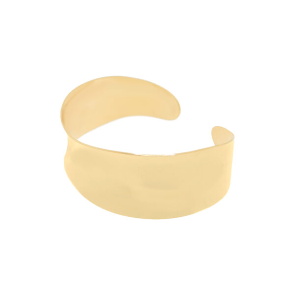 18k gold plated open wavy open bracelet.