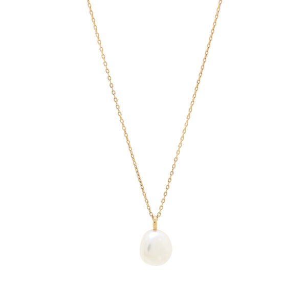 Necklace with Mother-of-pearl Pendant 8x9mm