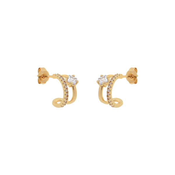 2-way earring  with zircons