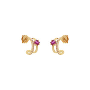2-way earring  with zircons