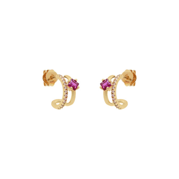 2-way earring  with zircons
