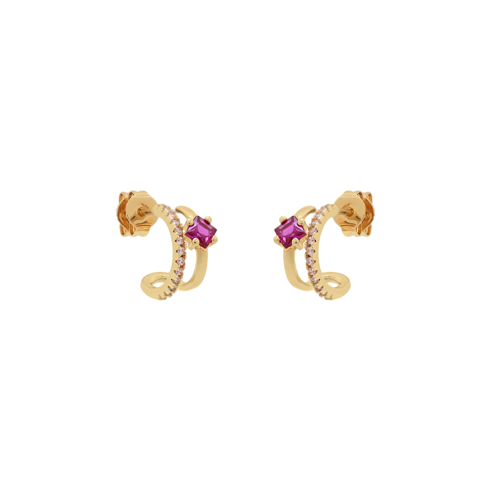 2-way earring  with zircons