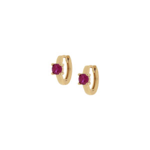 Closed ring with round zirconia