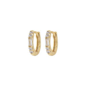 Aro de 8mm con circonitas baguette