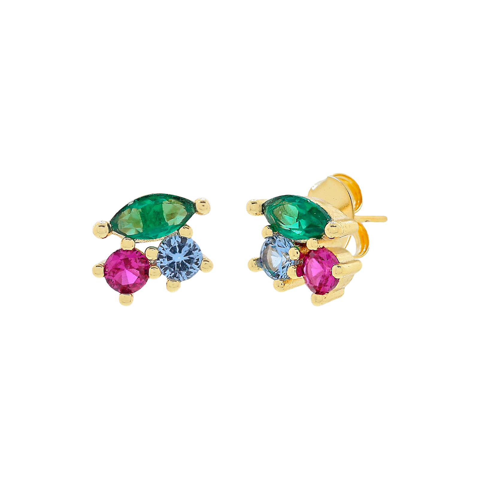 Multicolored earring
