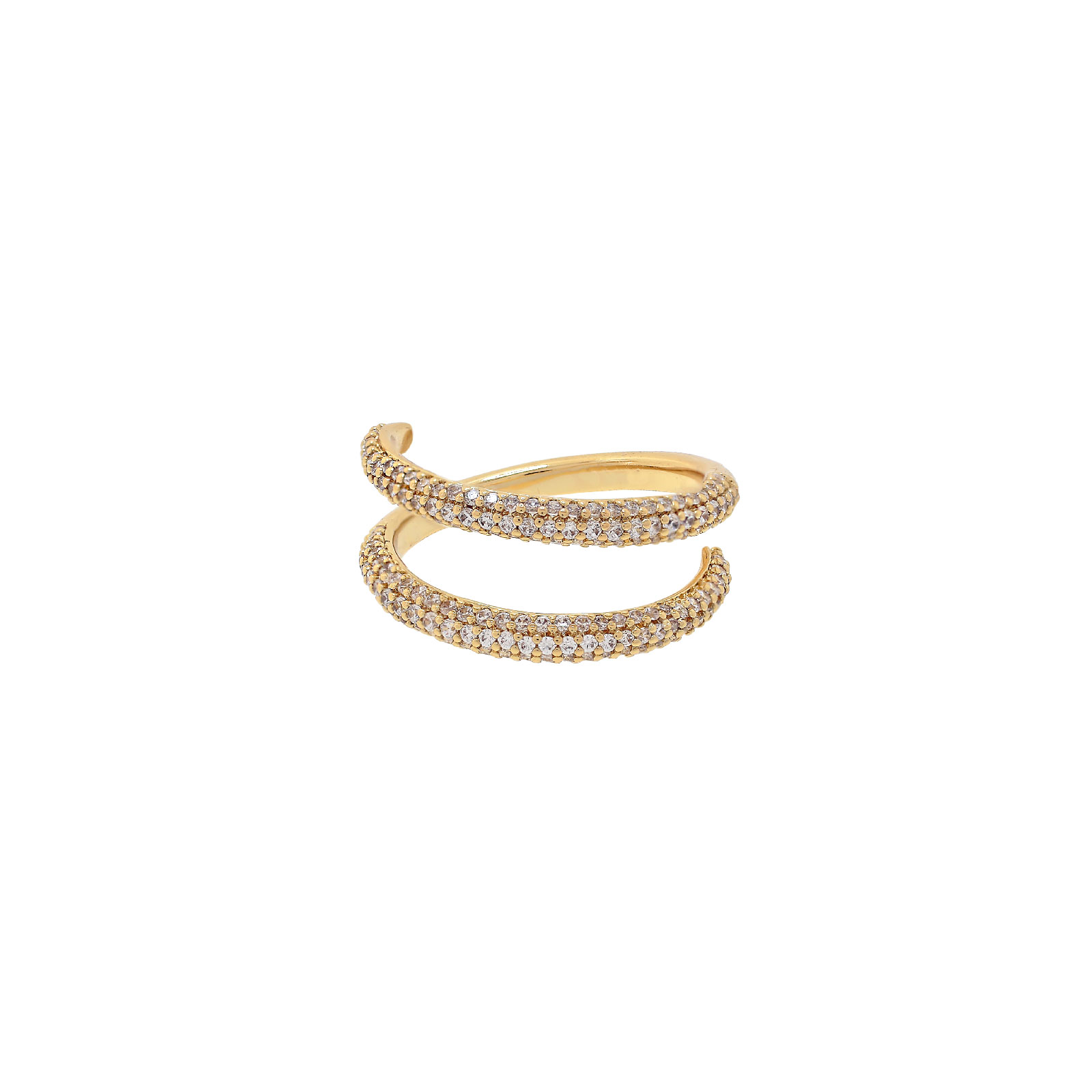 Infinity Ring with 168 Cubic Zirconia