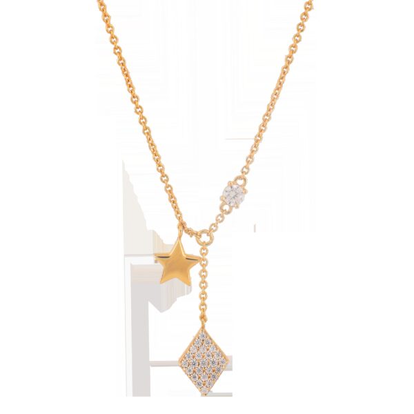 COLLAR PLATA DE PRIMERA LEY CHAPADO ORO