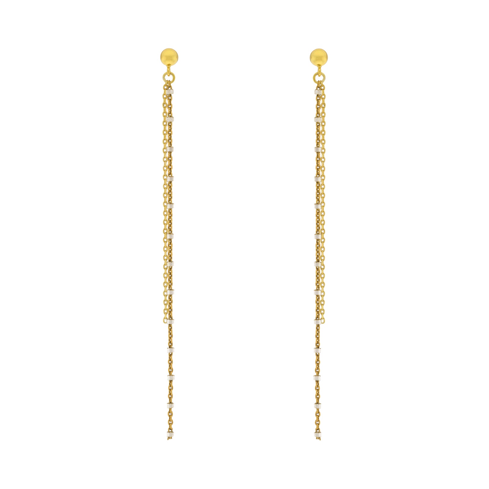 SLOPE DORADO LONG BALL WITH SILVER CHAIN ​​FIRST