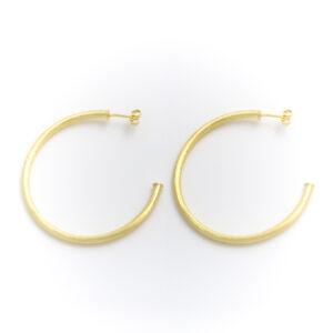 MATT GOLD PLATED HOOP 38 MM