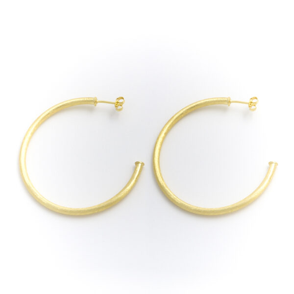 MATT GOLD PLATED HOOP 38 MM