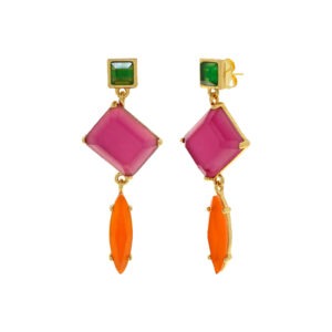 Colección Geométrica multicolor con madreperla