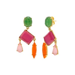 Colección Geométrica multicolor con madreperla