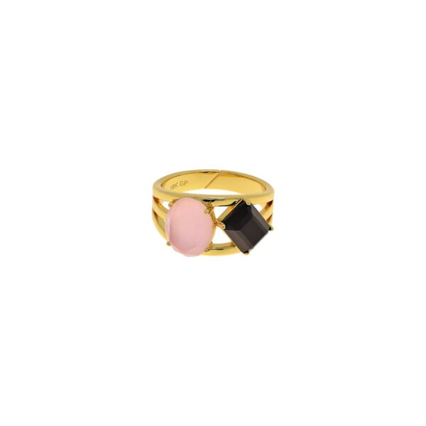 Multicolored Oval Collection with Mother of Pearl