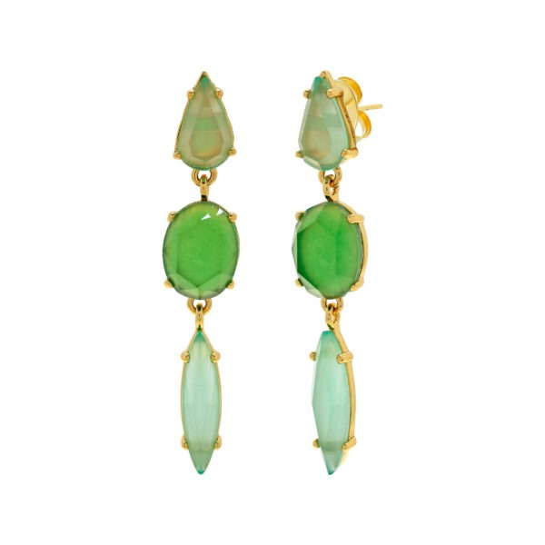 Multicolored Oval Collection with Mother of Pearl