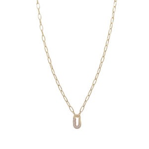 Collar multicirconitas con motivo rectangular