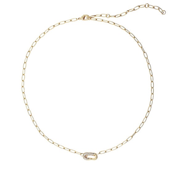 Collar multicirconitas con motivo rectangular